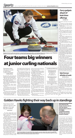 Four Teams Big Winners at Junior Curling Nationals