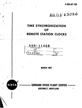 Time Synchronization of Remote Station Clocks