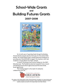 School-Wide Grants Building Futures Grants