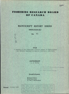 Fisheries Research Board of Canada