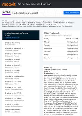 770 Bus Time Schedule & Line Route