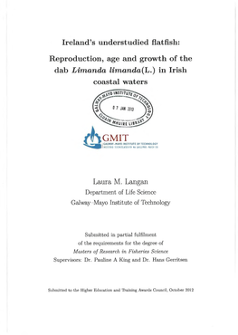 Ireland's Understudied Flatfish: Reproduction, Age and Growth Of