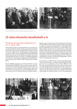 25 Jahre Deutsche Gesellschaft E. V