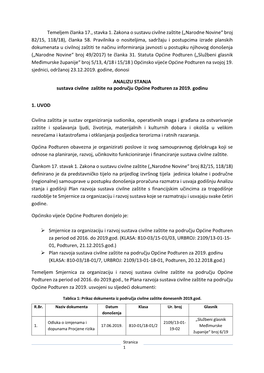 Temeljem Članka 17., Stavka 1. Zakona O Sustavu Civilne Zaštite („Narodne Novine“ Broj 82/15, 118/18), Članka 58