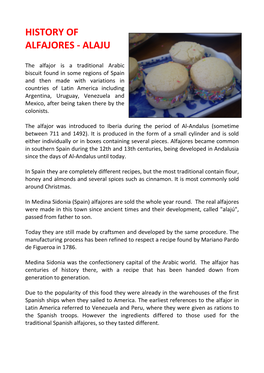 History of Alfajores - Alaju