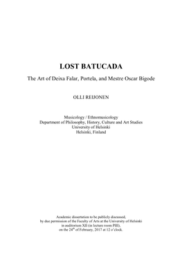 Lost Batucada