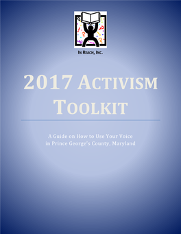 2017 Activism Toolkit: a Guide on How to Use Your