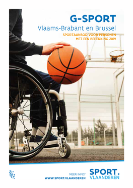 Vlaams-Brabant En Brussel SPORTAANBOD VOOR PERSONEN MET EEN BEPERKING 2019