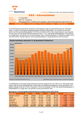 O&S – Informatieblad