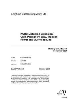 Kcrc West Rail Cc212 & Cc213