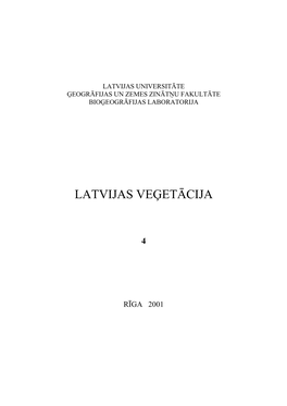 Latvijas Veģetācija