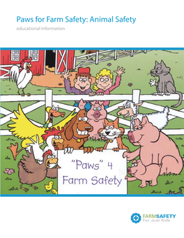 Paws for Farm Safety.Indd