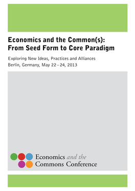 Economics and the Common(S)