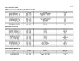 23-Feb 2019-20 Curling on TSN Schedule Date