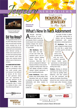 What's New in Neck Adornment