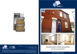 WHITMAN STREET, MOSTON, MANCHESTER £525 PER CALENDAR MONTH LOCATION MAP Kitchen 1.919 X 2.120 (6'4