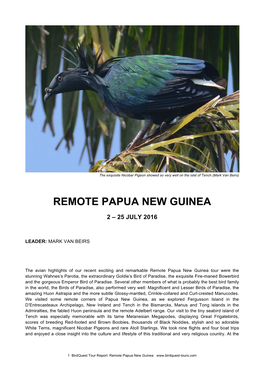 Remote Papua New Guinea