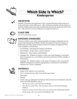 Peace Medal Nickel Lesson Plans, Kindergarten