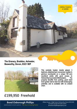 The Granary, Braddon, Ashwater, Beaworthy, Devon, EX21 5EP