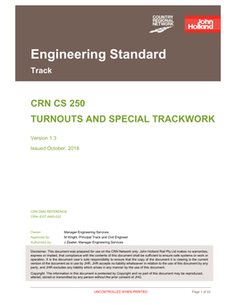 Turnouts & Special Trackwork