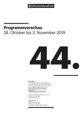 Programmvorschau 28