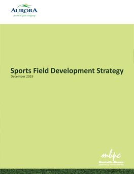 Sports Field Development Strategy December 2019