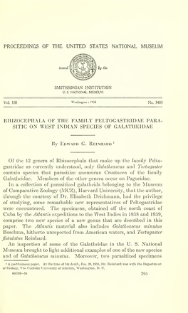 Proceedings of the United States National Museum