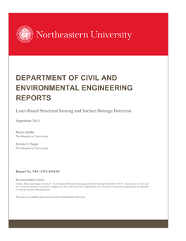 Laser-Based Structural Sensing and Surface Damage Detection