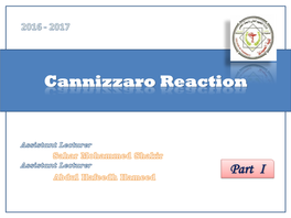 Cannizzaro Reaction