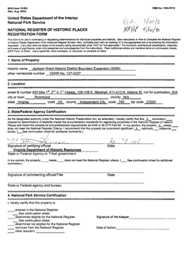 National Register Forms Template