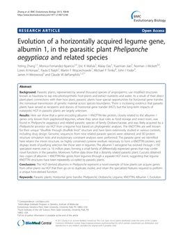 Evolution of a Horizontally Acquired