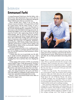 Interview: Emmanuel Farhi