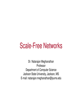 Scale-Free Networks