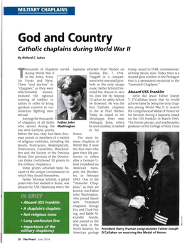 God and Country Catholic Chaplains During World War II