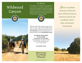Wildwood Canyon Preserves Ancient Oak Woodlands, Native Sites, and Pioneer