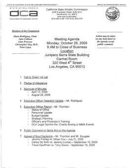 October 26, 2009 Public Comment