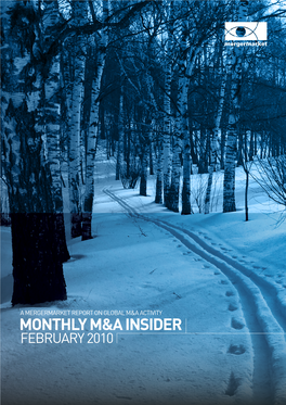 Monthly M&A Insider