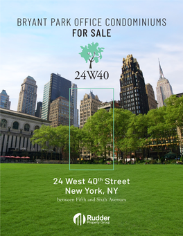 Bryant Park Office Condominiums for Sale