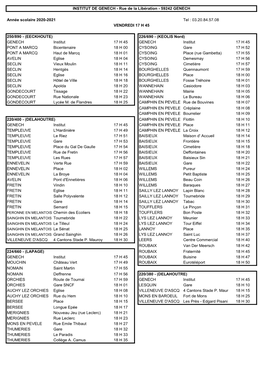 Année Scolaire 2020-2021 Tel : 03.20.84.57.08 VENDREDI 17 H 45