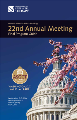 22Nd Annual Meeting Final Program Guide