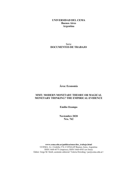 Economía MMT: MODERN MONETARY THEORY OR MAGICAL