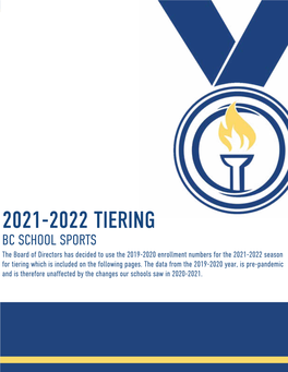 2021-2022 Tiering