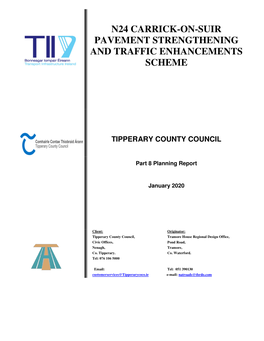 N24 Carrick-On-Suir Pavement Strengthening and Traffic Enhancements Scheme