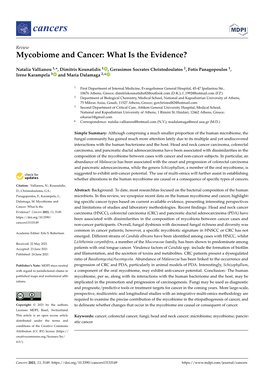 Mycobiome and Cancer: What Is the Evidence?