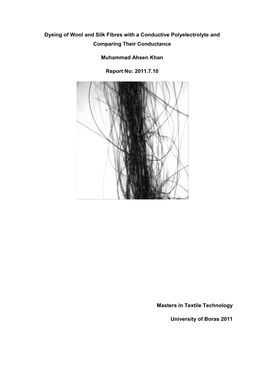 Dyeing of Wool and Silk Fibres with a Conductive Polyelectrolyte and Comparing Their Conductance