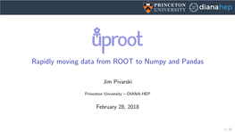 Rapidly Moving Data from ROOT to Numpy and Pandas