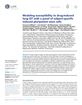 Modeling Susceptibility to Drug-Induced Long QT with a Panel