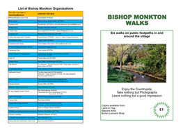 Bishop Monkton Walks
