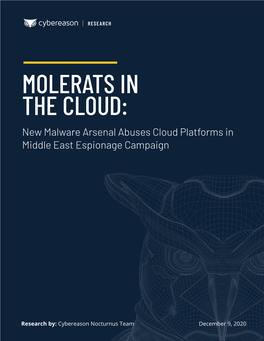 MOLERATS in the CLOUD: New Malware Arsenal Abuses Cloud Platforms in Middle East Espionage Campaign