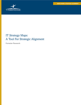 IT Strategy Maps: a Tool for Strategic Alignment